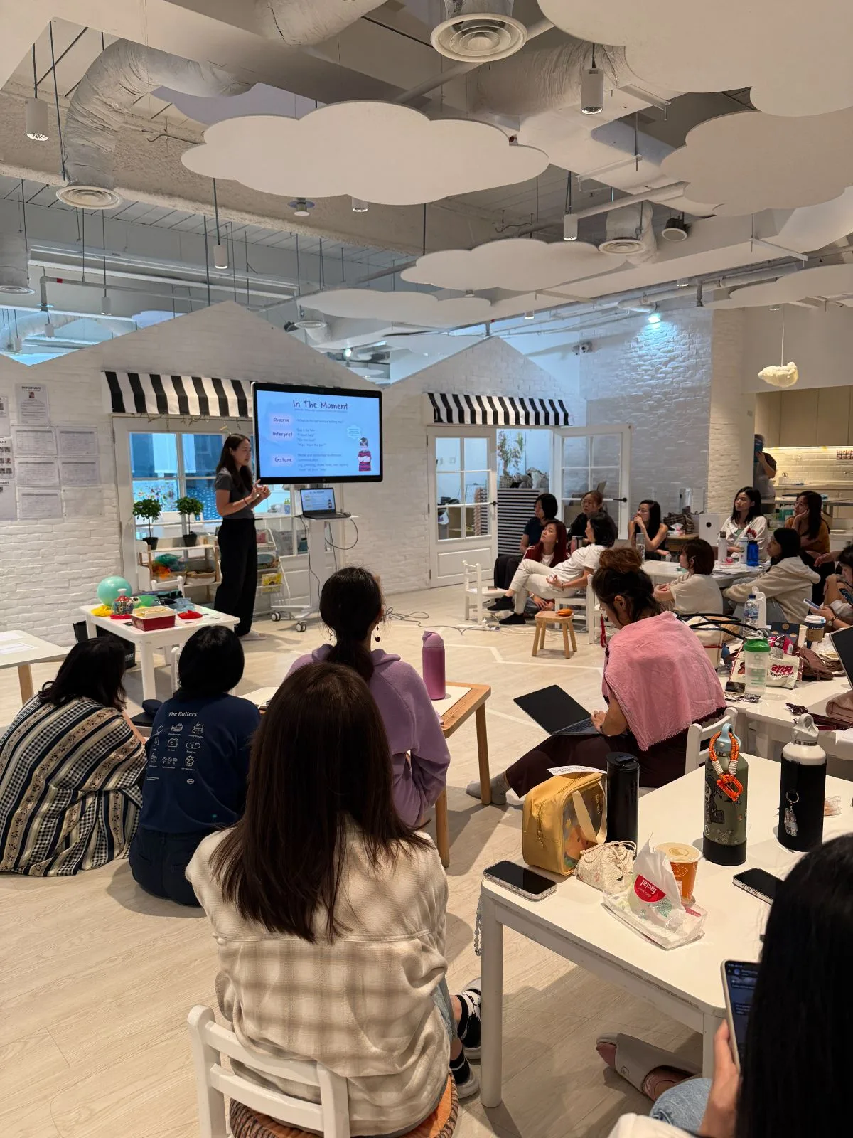 A Beyond Speech therapist leading an educator workshop